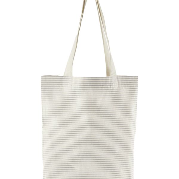 Westford Mill Striped Organic Cotton Tote Bag Thumbnail