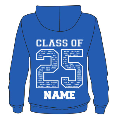 Children Leavers Hoodie +NAME Thumbnail
